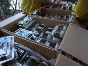 九戸村から届いたおにぎり
